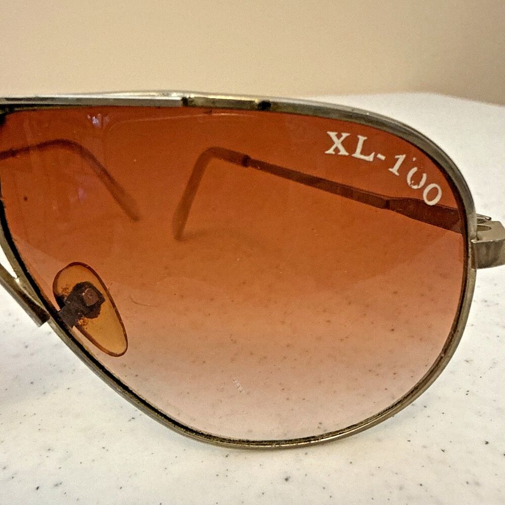 Vtg ROC XL-100 Aviator Sunglasses Frame Rose Teardrop Porsche Carrera Design - Picture 2 of 14